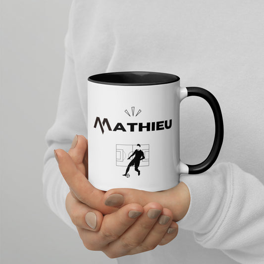 Mug à Intérieur Coloré - Personnalisé Mathieu